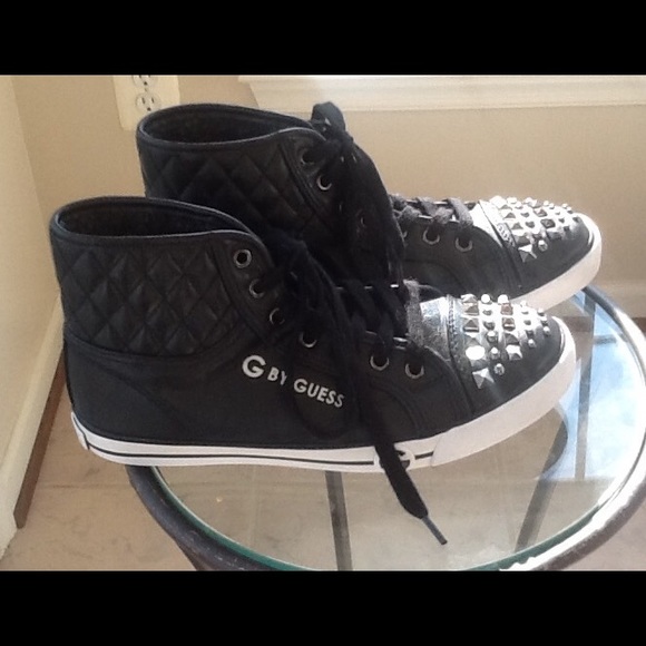 G BY Guess black hi top sneakers - Picture 4 of 5